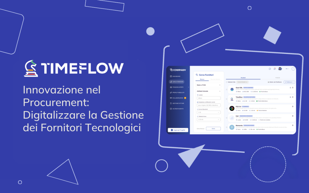 Innovazione nel Procurement: digitalizzare la gestione dei fornitori tecnologici